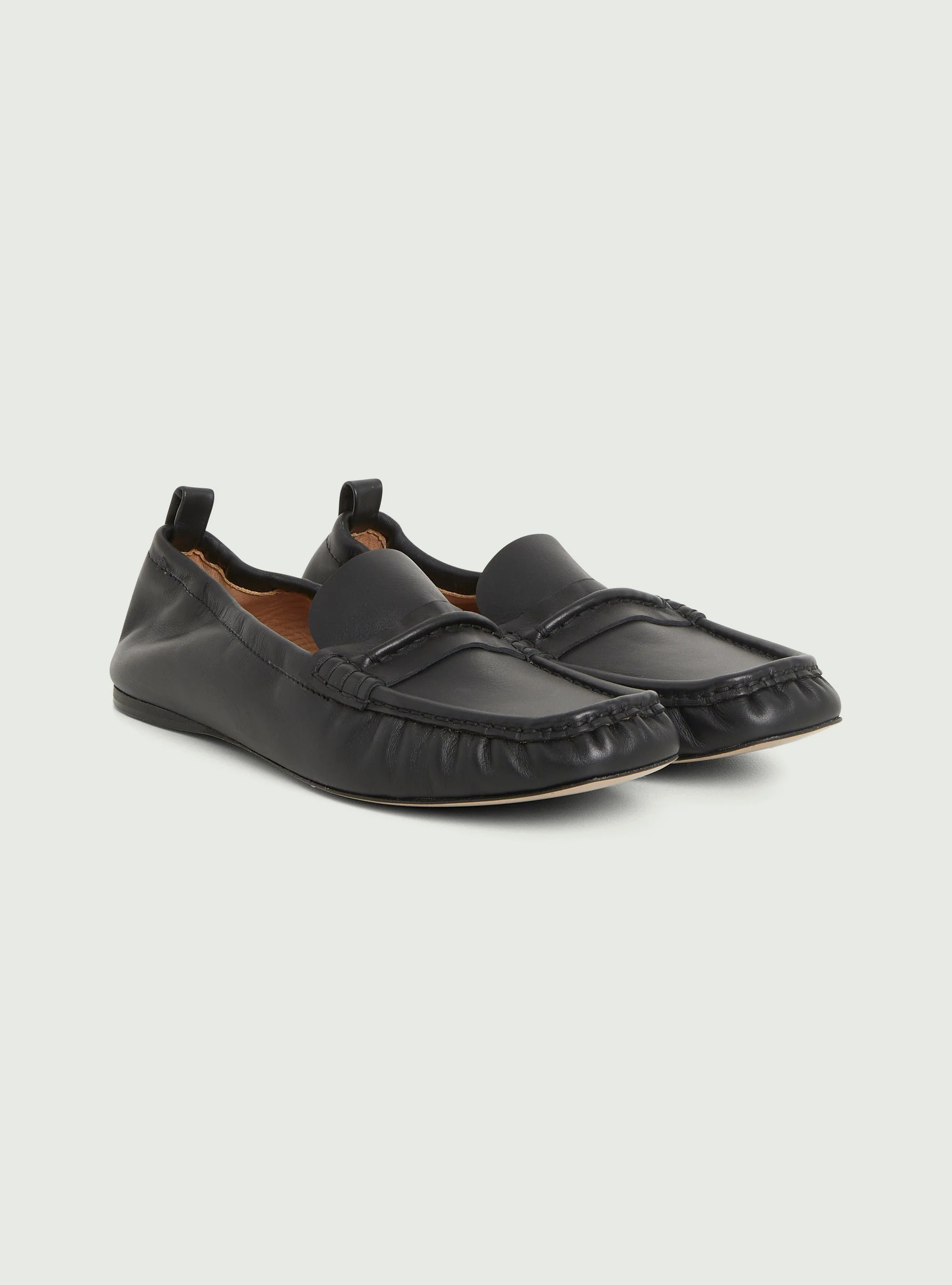 Mocassins en cuir noir - Image 3