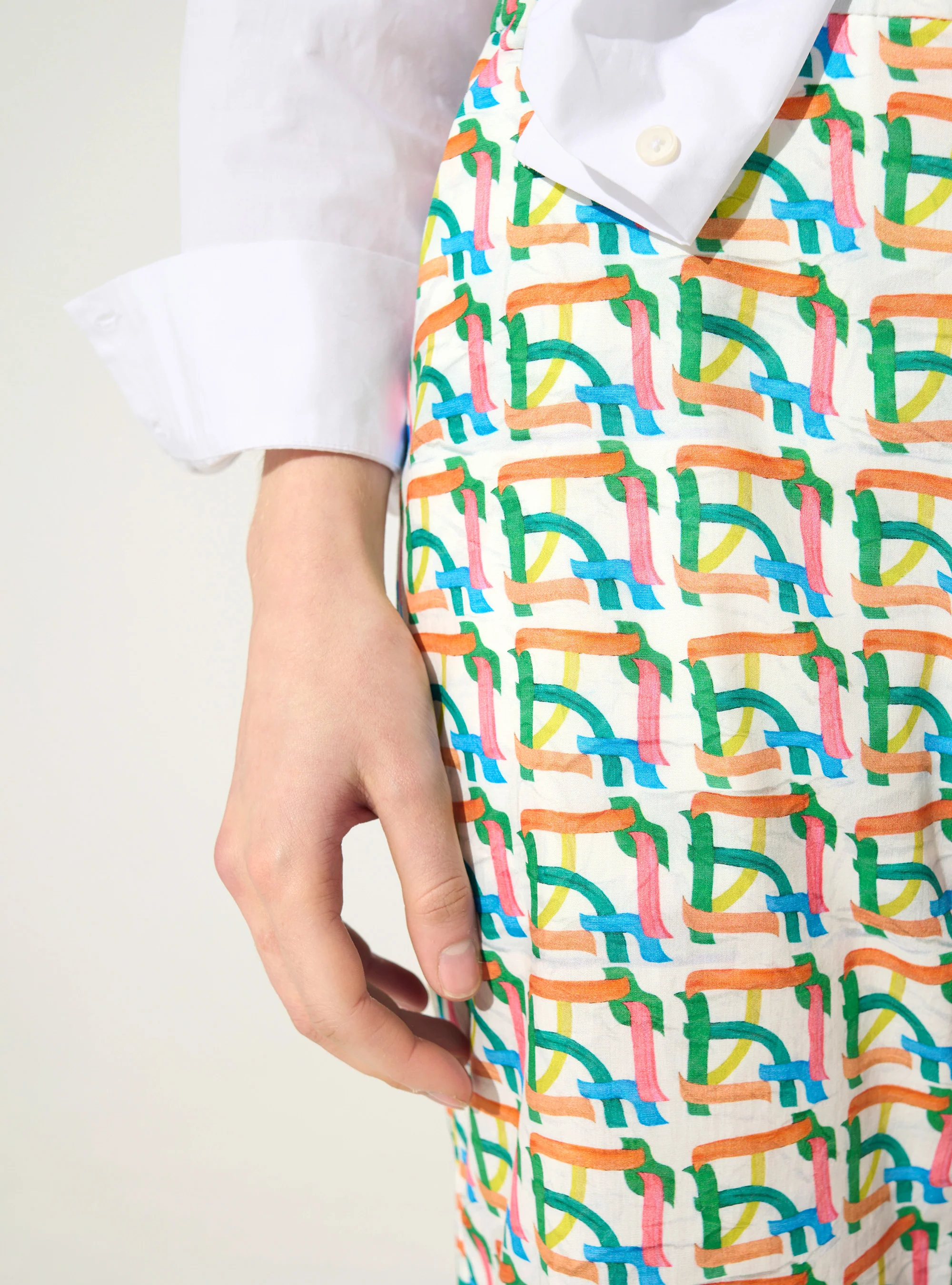 Pantalon imprimé en coton - Image 3