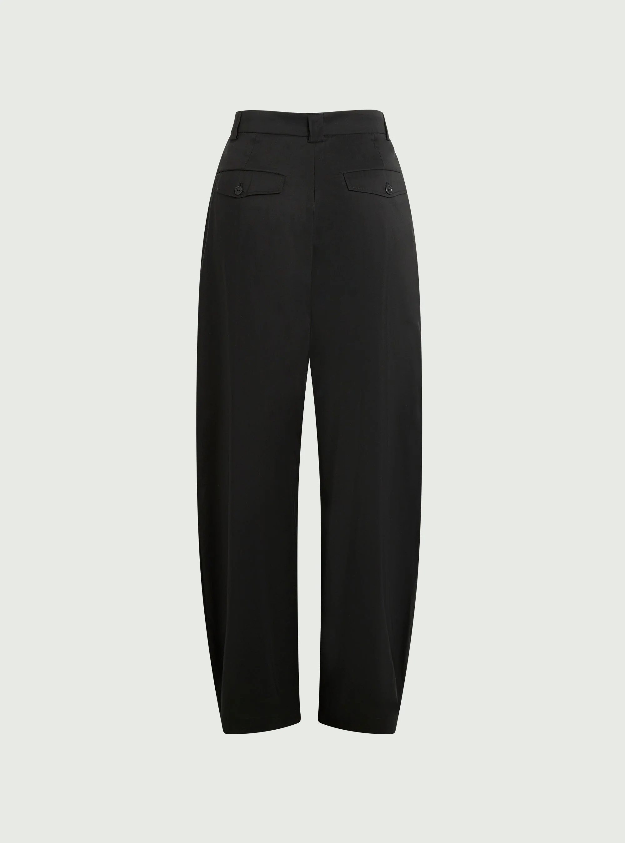 Pantalon large en matière mélangée noir - Image 2