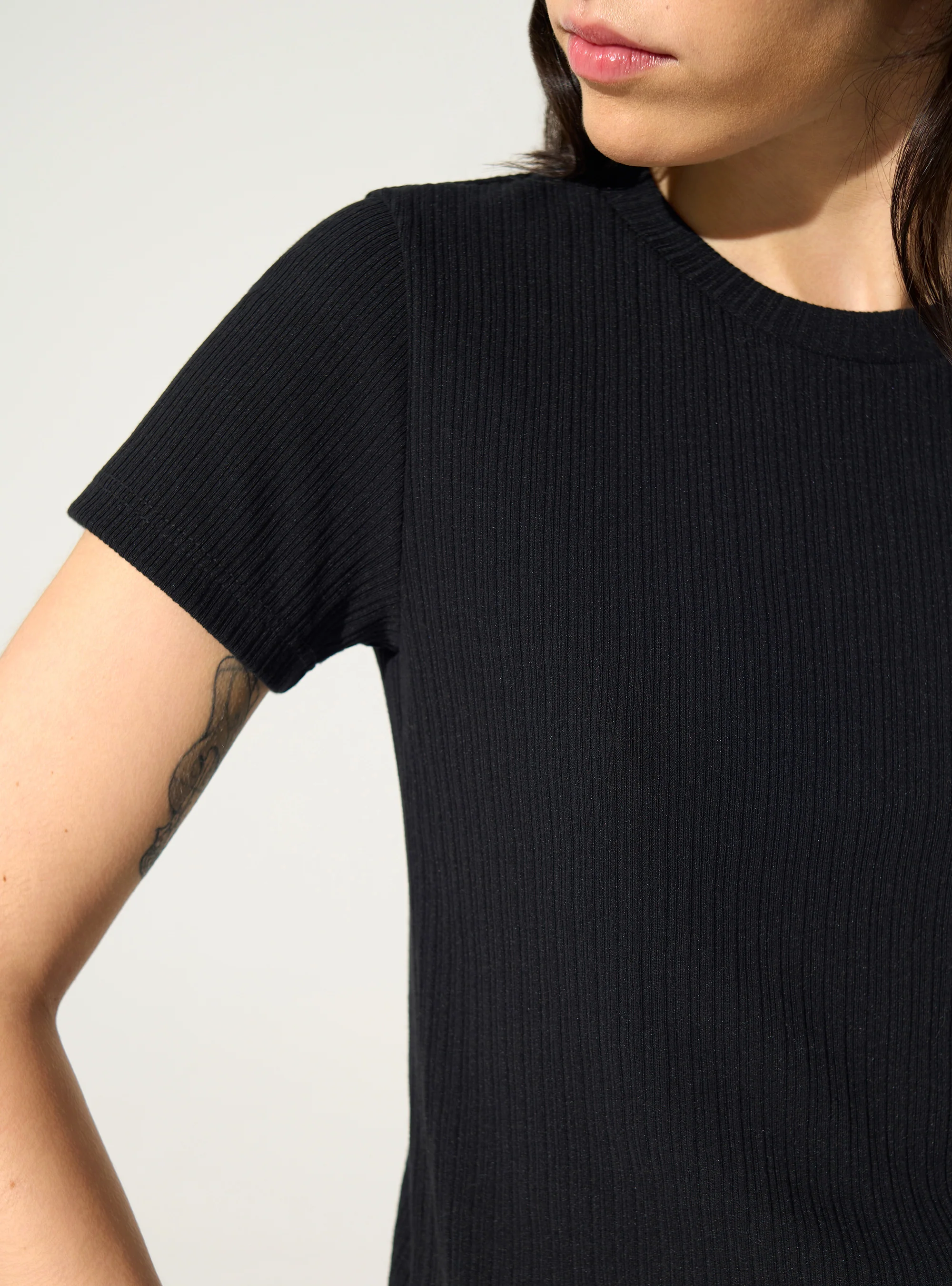T-Shirt en coton noir - Image 3
